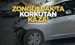 Zonguldak'ta Korkutan Kaza! İki Otomobil Çarpıştı!