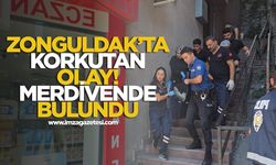 Zonguldak'ta korkutanolay! Merdivende bulundu