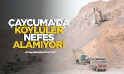 Çaycuma'da köylüler nefes alamıyor!
