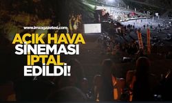Zonguldak Belediyesi, açık hava sinemasını iptal etti!