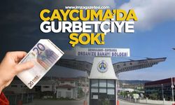 Çaycuma'da gurbetçiye şok!