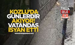 Kozlu'da günlerdir akıyor! Vatandaş isyan etti!