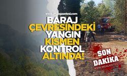 Ulutan Barajı çevresindeki orman yangını kısmen kontrol altında!