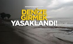 Denize girmek yasaklandı!