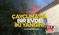 Çaycuma’da bir evde iki yangın!