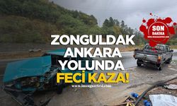 Zonguldak-Ankara Yolunda Feci Kaza! Tofaş Paramparça Oldu!