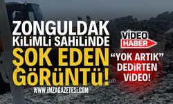 Zonguldak Kilimli Sahilinde Şok Eden Görüntü!
