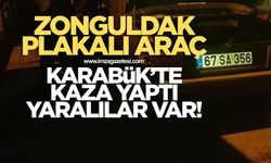 Zonguldak plakalı araç Karabük'te kaza yaptı! Yaralılar var
