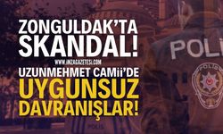 Zonguldak Uzunmehmet Cami'de Skandal Olay!