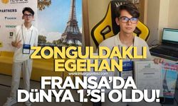 Zonguldaklı Egehan Bayram Fransa'da Dünya 1.'si oldu!