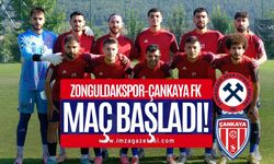 Zonguldakspor Çankaya maçı başladı