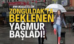 Zonguldak'ta Beklenen Yağış Başladı!
