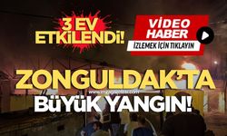Zonguldak'ta büyük yangın! Çınartepe'den alevler yükseliyor