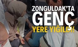 Zonguldak'ta Genç Yere Yığıldı: Panik Anları!