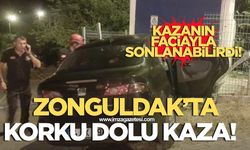 Zonguldak'ta korku dolu kaza! Faciayla sonuçlanabilirdi