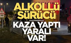 Alkollü sürücü kaza yaptı! Yaralı var