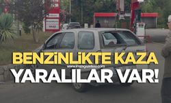 Benzinlikte kaza yaralılar var