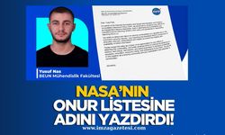 BEUN Öğrencisi Yusuf Nas NASA’nın Onur Listesi'ne Adını Yazdırdı!