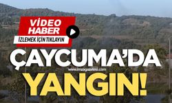 Çaycuma’da yangın