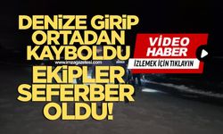 Gece yarısı denizde kaybolan şahıs ekipleri harekete geçirdi