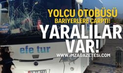 Yolcu Otobüsü Köprü Bariyerlerine Çarptı! 1 Yaralı!