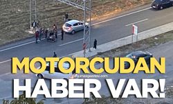 Sahil yolunda kaza yapan motorcudan haber var