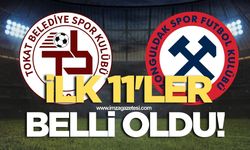 Tokat Belediyespor-Zonguldakspor maçında ilk 11'ler belli oldu