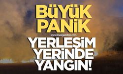 Yerleşim yerinde yangın çıktı! Büyük panik