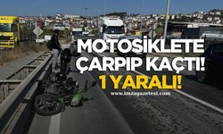 Otomobil Motosiklete Çarpıp Kaçtı! 1 Yaralı!