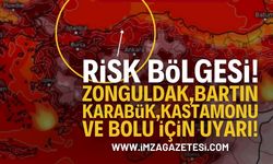 Zonguldak, Bartın, Karabük, Kastamonu ve Bolu'da Uyarı!