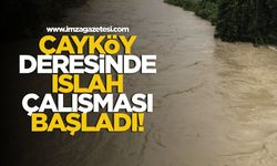 Çayköy Deresinin ıslah çalışması başladı!
