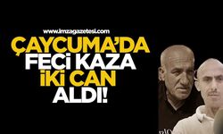 Çaycuma'da feci kaza iki can aldı!