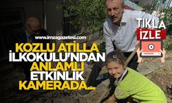 Kozlu Atilla İlkokulu'ndan anlamlı etkinlik kamerada...