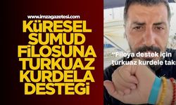 Küresel Sumud Filosuna Turkuaz Kurdela desteği...