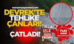 Devrek'te Tehlike Çanları! Çatladı!