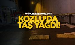 Zonguldak'ın Kozlu İlçesinde Taş Yağdı!