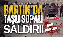 Bartın'da Çivili Sopalı- Taşlı Saldırı Anı!