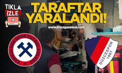 Zonguldakspor-Düzcespor maçında taraftar yaralandı
