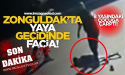 Zonguldak Kilimli'de Yaya Geçidinde Facia 8 Yaşındaki Çocuğa Araç Çarptı!