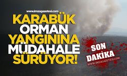 Karabük orman yangınına müdahale sürüyor!