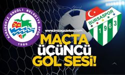 Kdz.Ereğli Belediyespor-Bursaspor maçında üçüncü gol sesi!