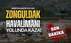 Zonguldak Havalimanı Yolunda Kaza!