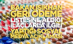 Bakan Işıkhan'dan Geri Ödeme Listesine Aldığı İlaçlarla İlgili Yaptığı Sosyal Medya Açıklaması