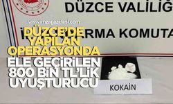 Düzce'de Yapılan Operasyonda Ele geçirilen 800 Bin TL'LİK Uyuşturucu