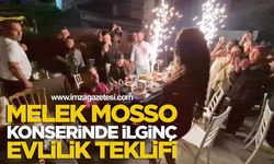 Melek Mosso Konserinde İlginç Evlilik Teklifi