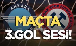Ankara Demirspor-Zonguldakspor maçında üçüncü gol sesi