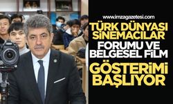 Türk Dünyası Sinemacılar Forumu ve Belgesel Film Gösterimi Başlıyor