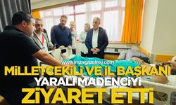 Milletvekili ve İl Başkanı Yaralı Madenciyi Ziyaret Etti
