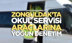 Zonguldak'ta Okul Servis Araçlarına Yoğun Denetim