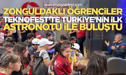 Zonguldaklı Öğrenciler Teknofest'te Türkiye'nin İlk Astronotu İle Buluştu